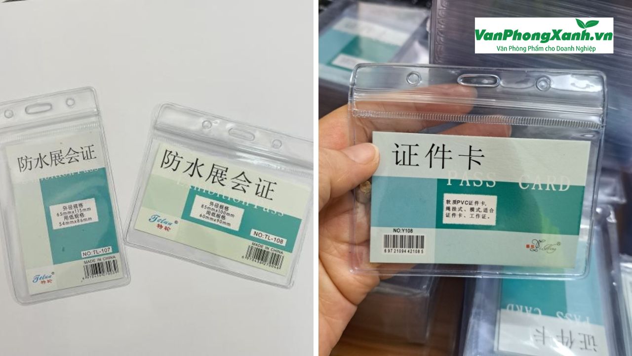 Đặc điểm nổi bật của thẻ đeo nhân viên nhựa mặt miết trong