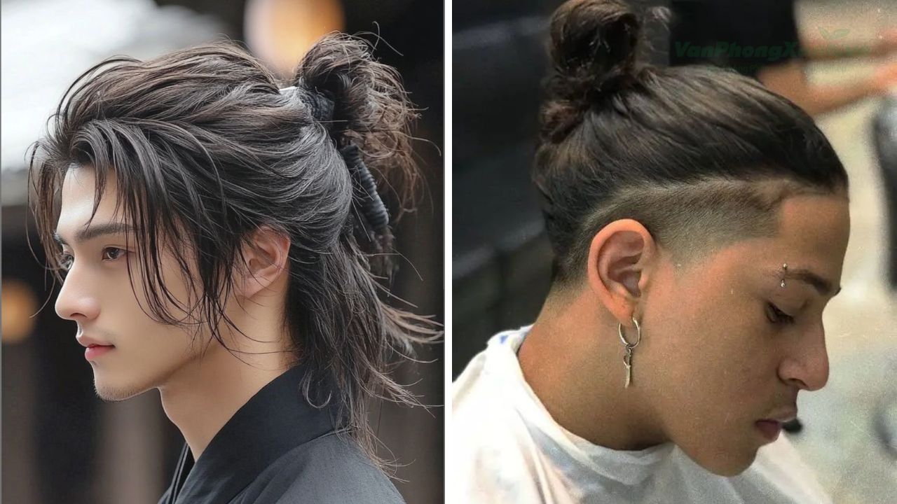 Tóc dài buộc gọn (Man Bun)