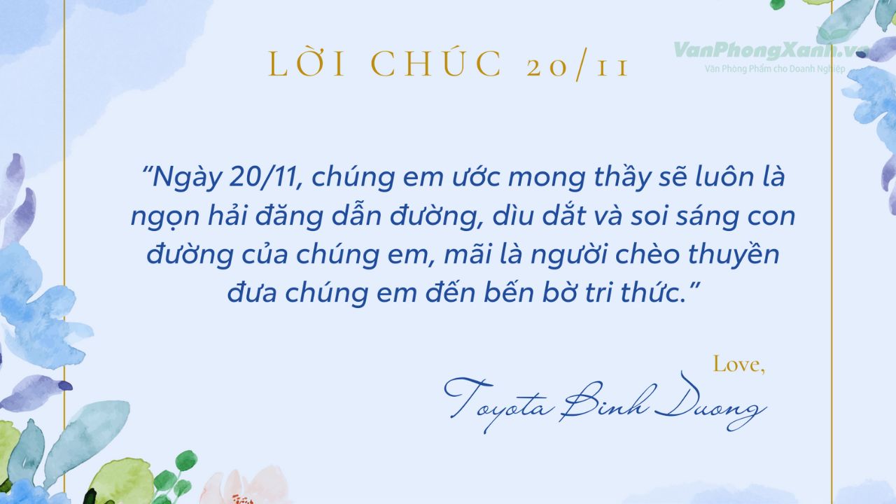  Lời chúc ngày 20/11 tặng thầy giáo ý nghĩa, độc đáo